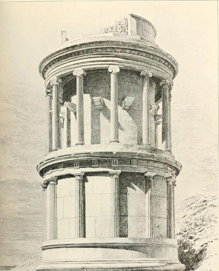 An illustration from Die Baukunst des Altertums, 1910, leaf 445