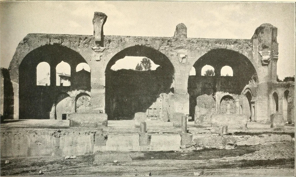 An illustration from Die Baukunst des Altertums, 1910, leaf 495