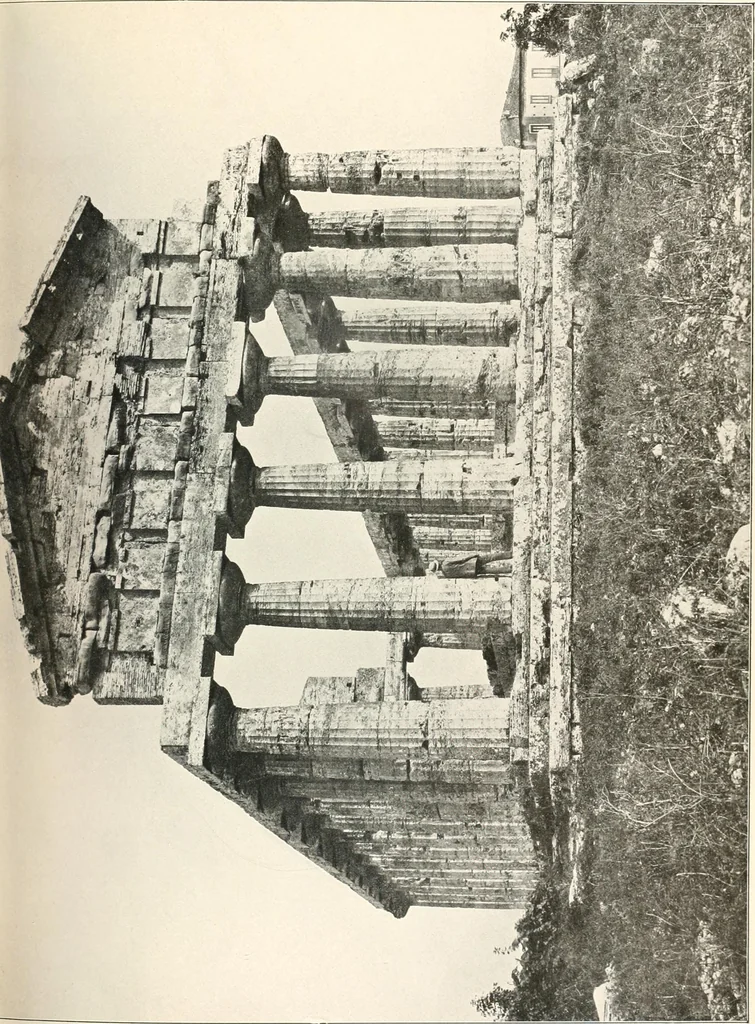 An illustration from Die Baukunst des Altertums, 1910, leaf 77