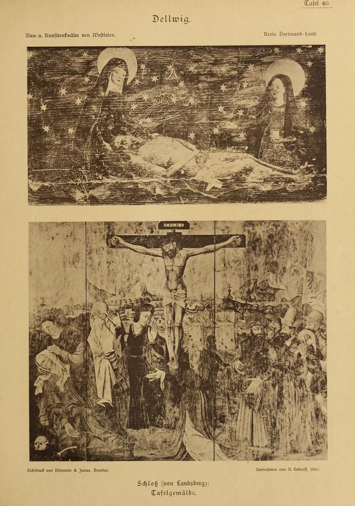 An illustration from Die Bau- und Kunstdenkmäler des Kreises Dortmund-Land, 1895, leaf 173