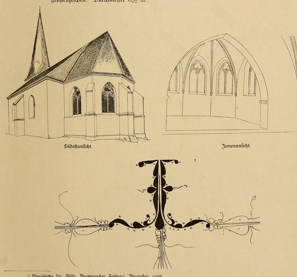 An illustration from Die Bau- und Kunstdenkmäler des Kreises Dortmund-Land, 1895, leaf 37