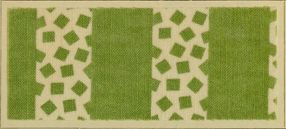 An illustration from Die Biezenfarbstoffe der Fabriken vorm. Friedr. Bayer & Co., Elberfeld, auf dem Gebiet der Fruckerei und Färberei, 1901, leaf 103