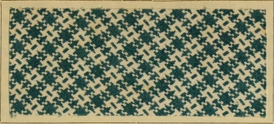 An illustration from Die Biezenfarbstoffe der Fabriken vorm. Friedr. Bayer & Co., Elberfeld, auf dem Gebiet der Fruckerei und Färberei, 1901, leaf 119
