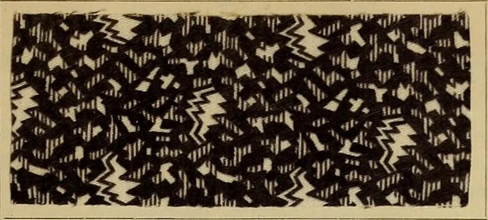 An illustration from Die Biezenfarbstoffe der Fabriken vorm. Friedr. Bayer & Co., Elberfeld, auf dem Gebiet der Fruckerei und Färberei, 1901, leaf 127