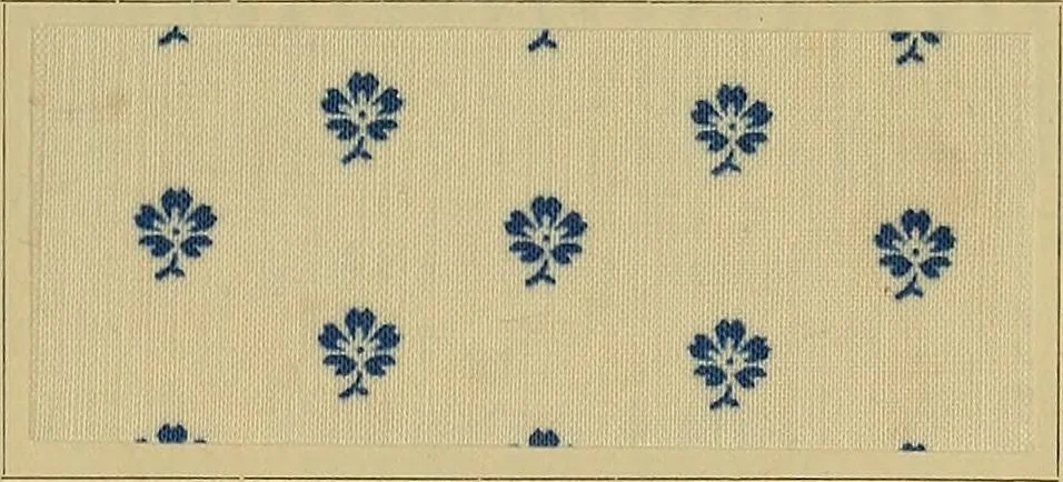 An illustration from Die Biezenfarbstoffe der Fabriken vorm. Friedr. Bayer & Co., Elberfeld, auf dem Gebiet der Fruckerei und Färberei, 1901, leaf 131