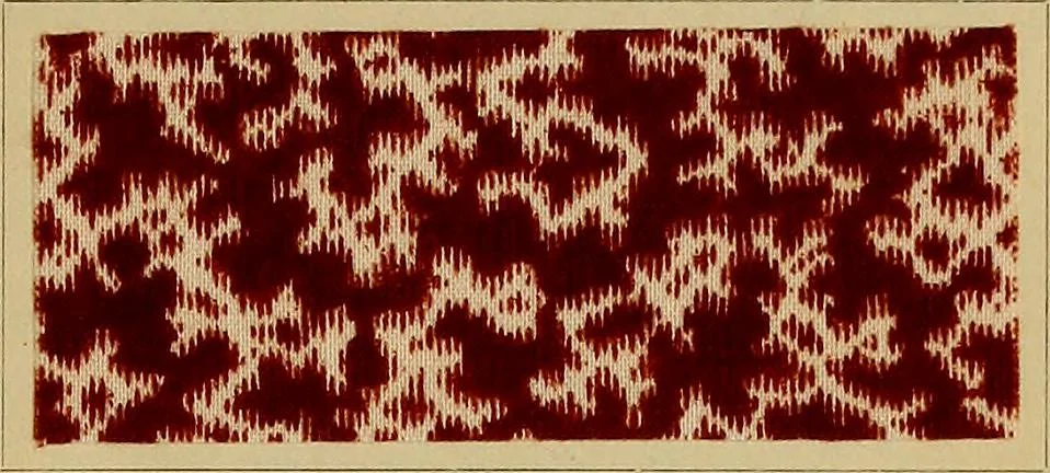 An illustration from Die Biezenfarbstoffe der Fabriken vorm. Friedr. Bayer & Co., Elberfeld, auf dem Gebiet der Fruckerei und Färberei, 1901, leaf 157
