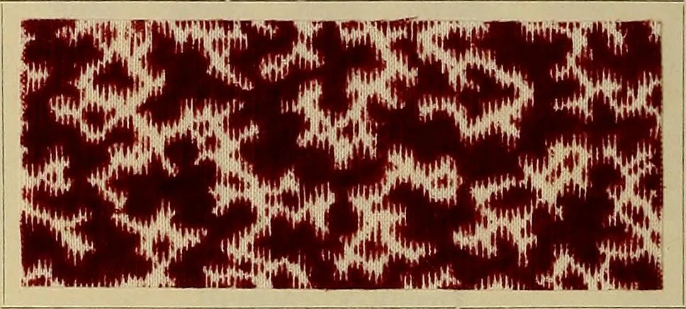 An illustration from Die Biezenfarbstoffe der Fabriken vorm. Friedr. Bayer & Co., Elberfeld, auf dem Gebiet der Fruckerei und Färberei, 1901, leaf 162