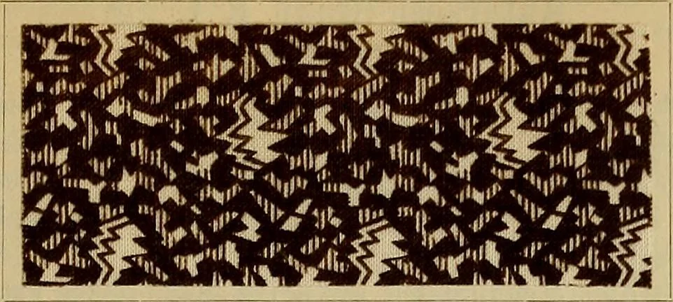 An illustration from Die Biezenfarbstoffe der Fabriken vorm. Friedr. Bayer & Co., Elberfeld, auf dem Gebiet der Fruckerei und Färberei, 1901, leaf 163