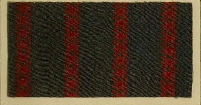 An illustration from Die Biezenfarbstoffe der Fabriken vorm. Friedr. Bayer & Co., Elberfeld, auf dem Gebiet der Fruckerei und Färberei, 1901, leaf 227