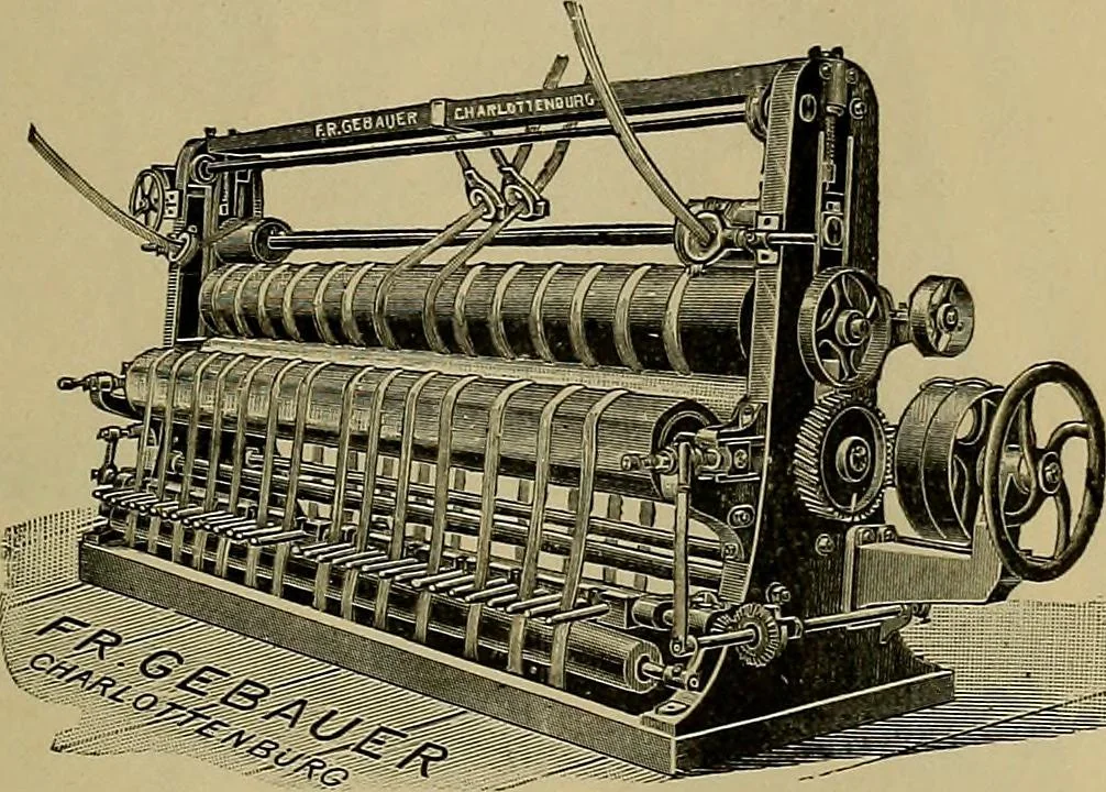 An illustration from Die Biezenfarbstoffe der Fabriken vorm. Friedr. Bayer & Co., Elberfeld, auf dem Gebiet der Fruckerei und Färberei, 1901, leaf 251