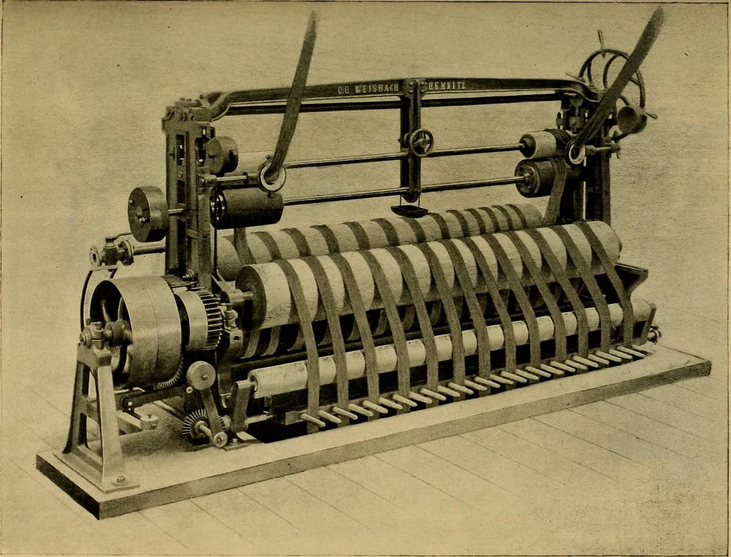 An illustration from Die Biezenfarbstoffe der Fabriken vorm. Friedr. Bayer & Co., Elberfeld, auf dem Gebiet der Fruckerei und Färberei, 1901, leaf 253