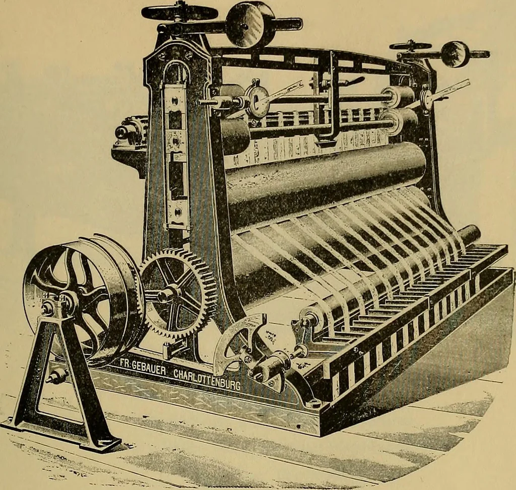 An illustration from Die Biezenfarbstoffe der Fabriken vorm. Friedr. Bayer & Co., Elberfeld, auf dem Gebiet der Fruckerei und Färberei, 1901, leaf 257