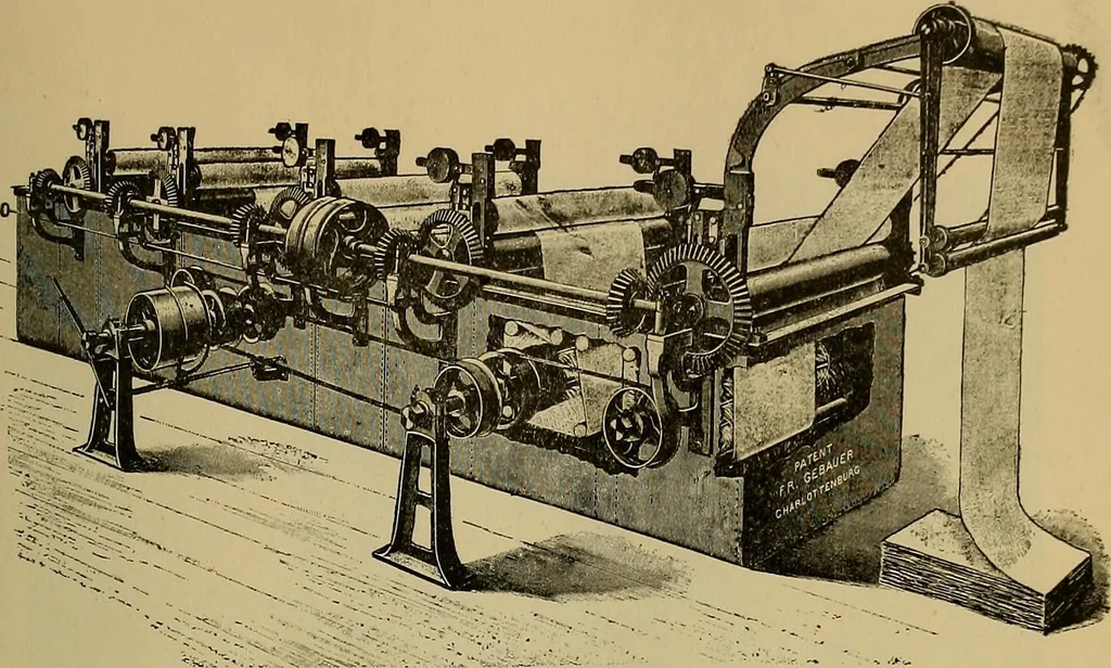 An illustration from Die Biezenfarbstoffe der Fabriken vorm. Friedr. Bayer & Co., Elberfeld, auf dem Gebiet der Fruckerei und Färberei, 1901, leaf 259