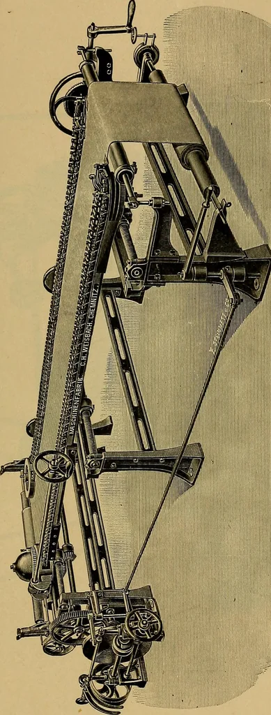 An illustration from Die Biezenfarbstoffe der Fabriken vorm. Friedr. Bayer & Co., Elberfeld, auf dem Gebiet der Fruckerei und Färberei, 1901, leaf 271