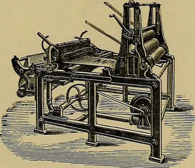 An illustration from Die Biezenfarbstoffe der Fabriken vorm. Friedr. Bayer & Co., Elberfeld, auf dem Gebiet der Fruckerei und Färberei, 1901, leaf 293