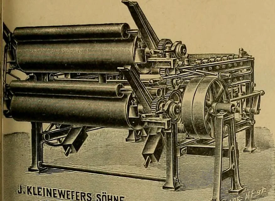 An illustration from Die Biezenfarbstoffe der Fabriken vorm. Friedr. Bayer & Co., Elberfeld, auf dem Gebiet der Fruckerei und Färberei, 1901, leaf 295