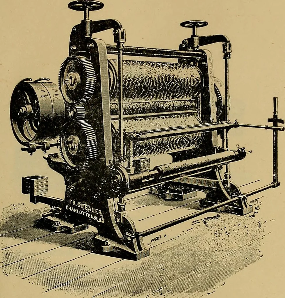 An illustration from Die Biezenfarbstoffe der Fabriken vorm. Friedr. Bayer & Co., Elberfeld, auf dem Gebiet der Fruckerei und Färberei, 1901, leaf 303
