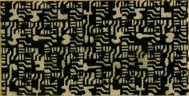 An illustration from Die Biezenfarbstoffe der Fabriken vorm. Friedr. Bayer & Co., Elberfeld, auf dem Gebiet der Fruckerei und Färberei, 1901, leaf 359
