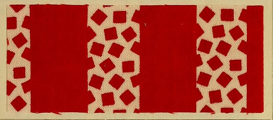 An illustration from Die Biezenfarbstoffe der Fabriken vorm. Friedr. Bayer & Co., Elberfeld, auf dem Gebiet der Fruckerei und Färberei, 1901, leaf 71