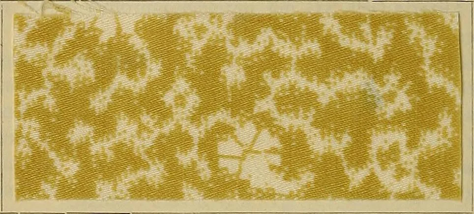 An illustration from Die Biezenfarbstoffe der Fabriken vorm. Friedr. Bayer & Co., Elberfeld, auf dem Gebiet der Fruckerei und Färberei, 1901, leaf 94