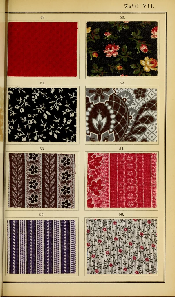 An illustration from Die Bleicherei, Druckerei, Färberei und Appretur der baumwollenen Gewebe : ein praktisches Handbuch für Chemiker, Coloristen, Techniker, Leiter von Fabriken, Studirende der Chemie auf Universitäten, polytechnischen Hochschulen und anderen Anstalten, zum praktischen Gebrauche und zum Selbstunterricht, 1883, leaf 345