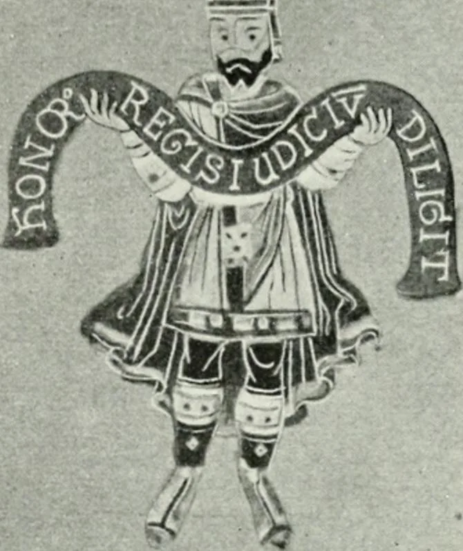 An illustration from Die byzantinischen Zellenschmelze der Sammlung Alex. von Swenigorodskoï und das darüber veröffentlichte Prachtwerk. Archäologisch-kunstgeschichtliche Studie, 1896, leaf 495