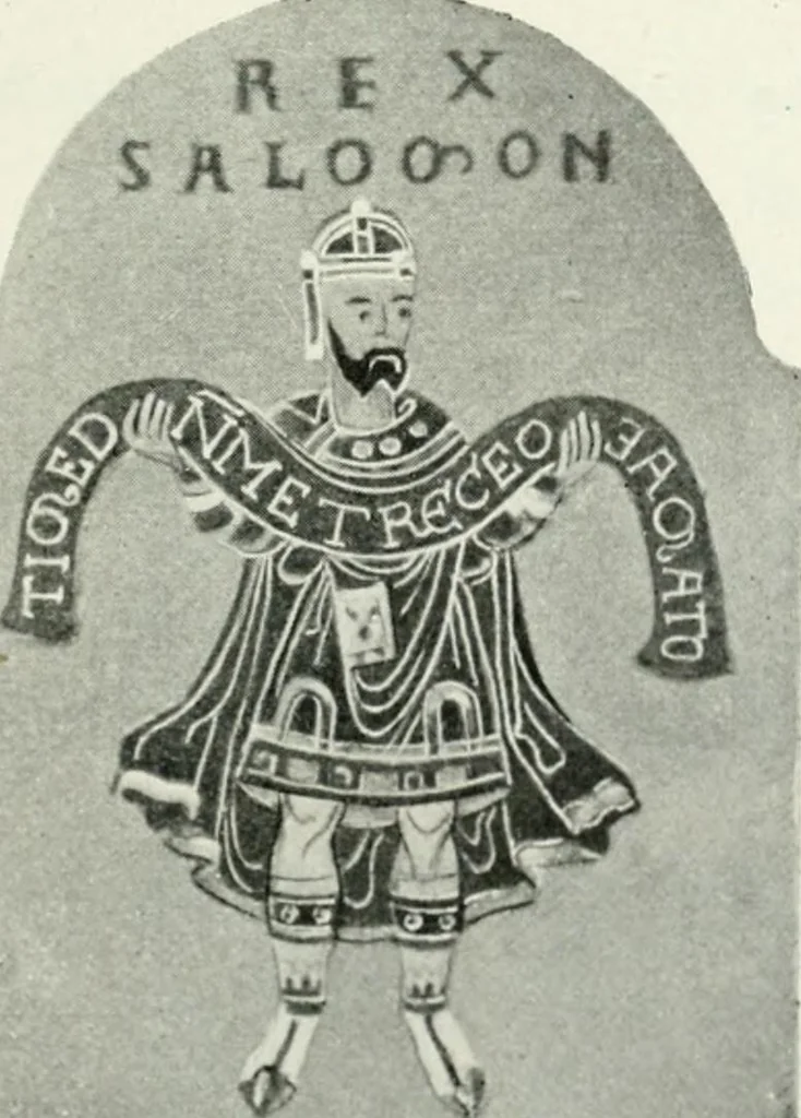 An illustration from Die byzantinischen Zellenschmelze der Sammlung Alex. von Swenigorodskoï und das darüber veröffentlichte Prachtwerk. Archäologisch-kunstgeschichtliche Studie, 1896, leaf 495