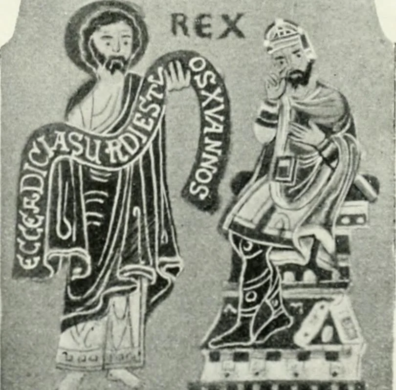 An illustration from Die byzantinischen Zellenschmelze der Sammlung Alex. von Swenigorodskoï und das darüber veröffentlichte Prachtwerk. Archäologisch-kunstgeschichtliche Studie, 1896, leaf 495