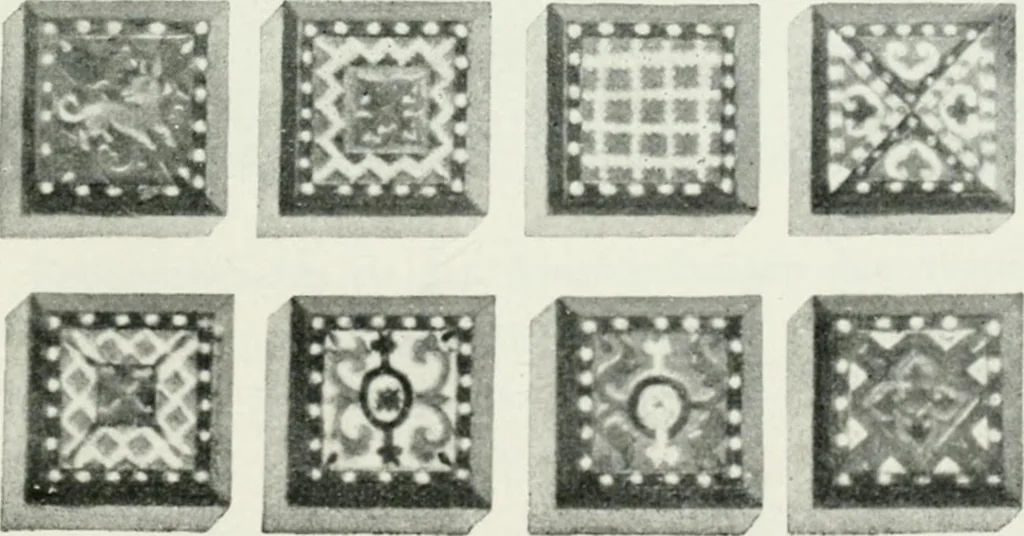 An illustration from Die byzantinischen Zellenschmelze der Sammlung Alex. von Swenigorodskoï und das darüber veröffentlichte Prachtwerk. Archäologisch-kunstgeschichtliche Studie, 1896, leaf 497