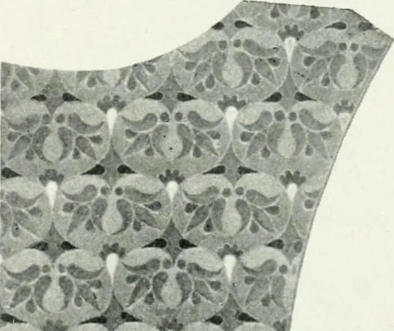 An illustration from Die byzantinischen Zellenschmelze der Sammlung Alex. von Swenigorodskoï und das darüber veröffentlichte Prachtwerk. Archäologisch-kunstgeschichtliche Studie, 1896, leaf 527