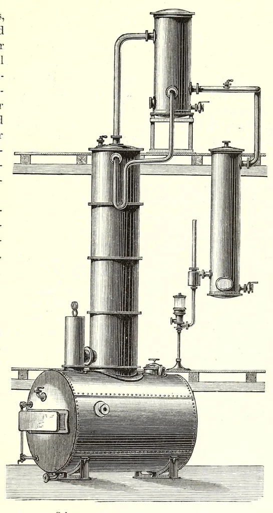 An illustration from Die Chemie des Steinkohlentheers mit besonderer berücksichtigung der künstlichen organischen Farbstoffe, 1900, leaf 43