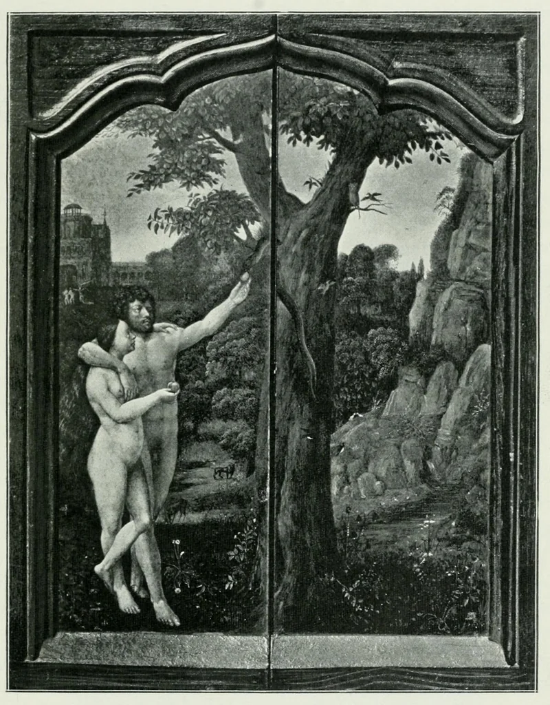 An illustration from Die Darstellung des ersten Menschenpaares in der bildenen Kunst von der ältesten Zeit bis auf unsere Tage, 1903, leaf 181