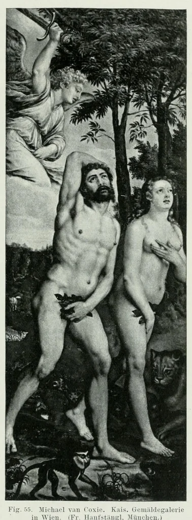 An illustration from Die Darstellung des ersten Menschenpaares in der bildenen Kunst von der ältesten Zeit bis auf unsere Tage, 1903, leaf 185