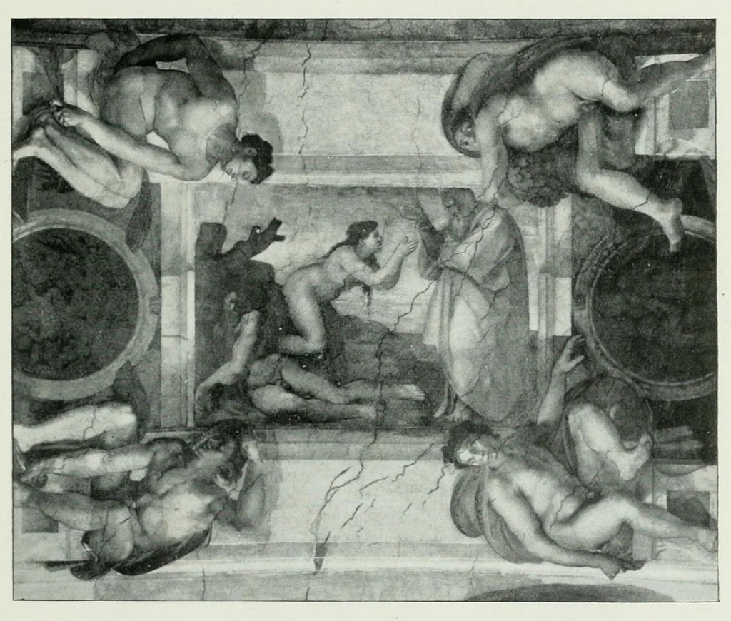 An illustration from Die Darstellung des ersten Menschenpaares in der bildenen Kunst von der ältesten Zeit bis auf unsere Tage, 1903, leaf 193