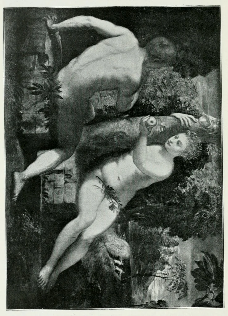 An illustration from Die Darstellung des ersten Menschenpaares in der bildenen Kunst von der ältesten Zeit bis auf unsere Tage, 1903, leaf 212