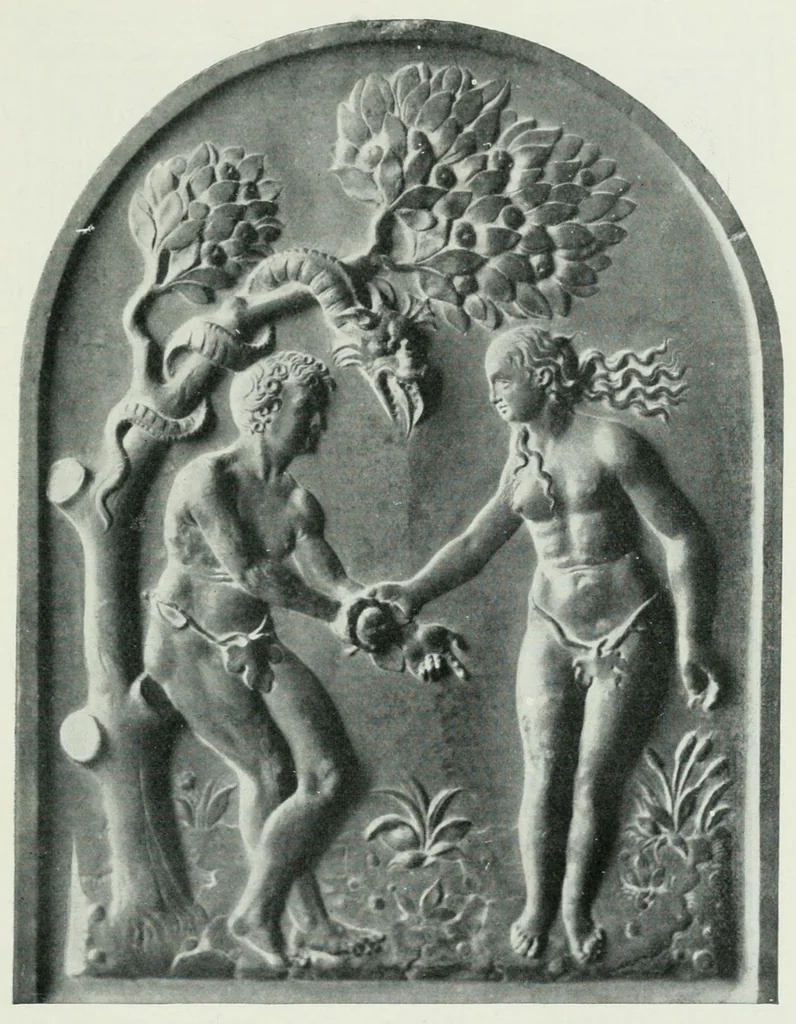 An illustration from Die Darstellung des ersten Menschenpaares in der bildenen Kunst von der ältesten Zeit bis auf unsere Tage, 1903, leaf 225