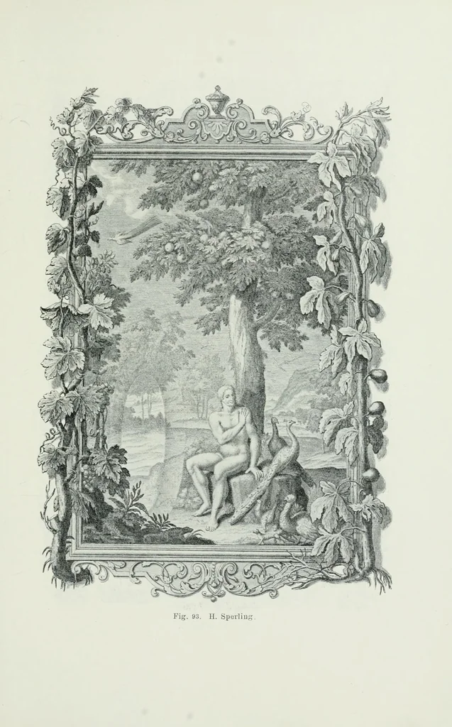 An illustration from Die Darstellung des ersten Menschenpaares in der bildenen Kunst von der ältesten Zeit bis auf unsere Tage, 1903, leaf 253