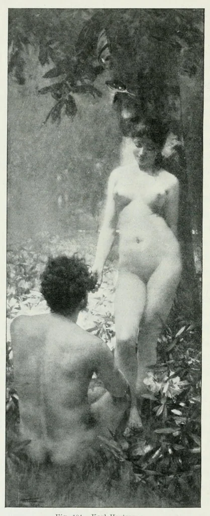 An illustration from Die Darstellung des ersten Menschenpaares in der bildenen Kunst von der ältesten Zeit bis auf unsere Tage, 1903, leaf 290