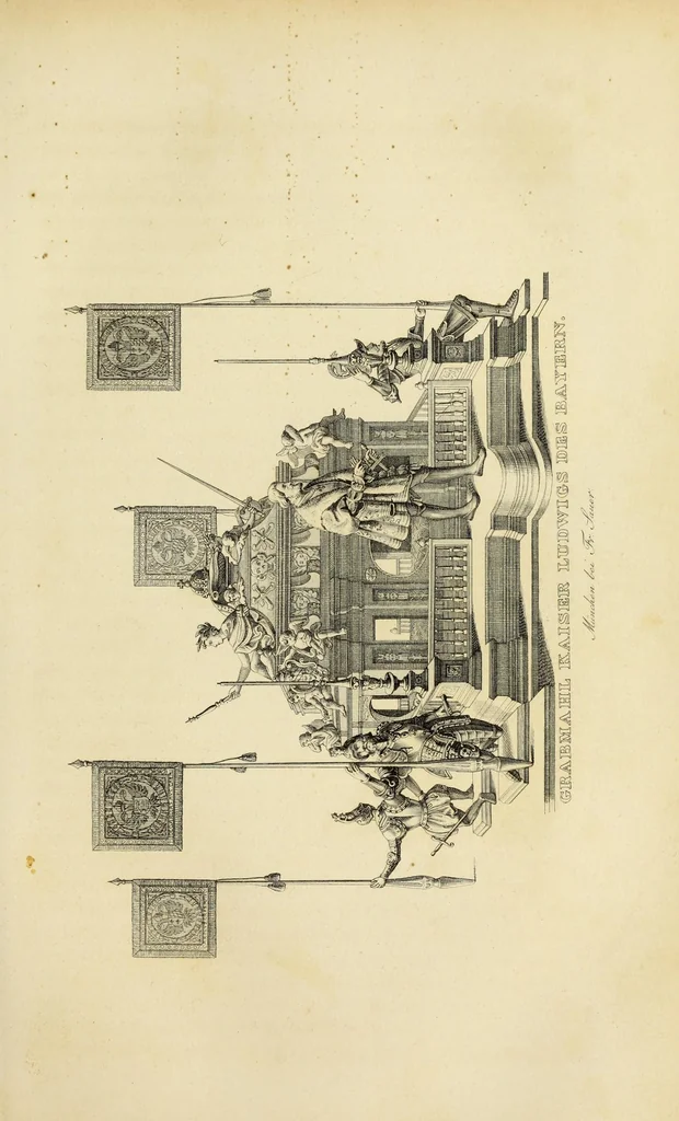An illustration from Die Domkirche zu U.L. Frau in München : Geschichte und Beschreibung derselben, ihrer Altäre, Monumente und Stiftungen, sammt der Geschichte des Stiftes, der Pfarrei und des Domcapitels, 1868, leaf 173
