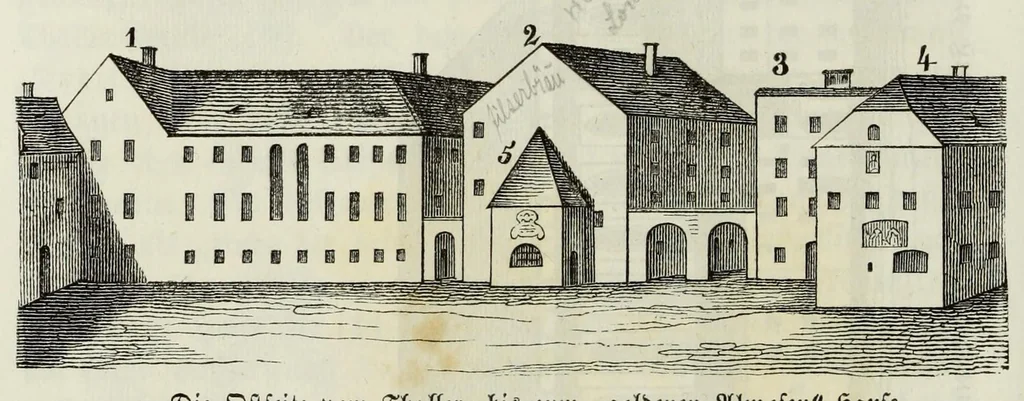 An illustration from Die Domkirche zu U.L. Frau in München : Geschichte und Beschreibung derselben, ihrer Altäre, Monumente und Stiftungen, sammt der Geschichte des Stiftes, der Pfarrei und des Domcapitels, 1868, leaf 220