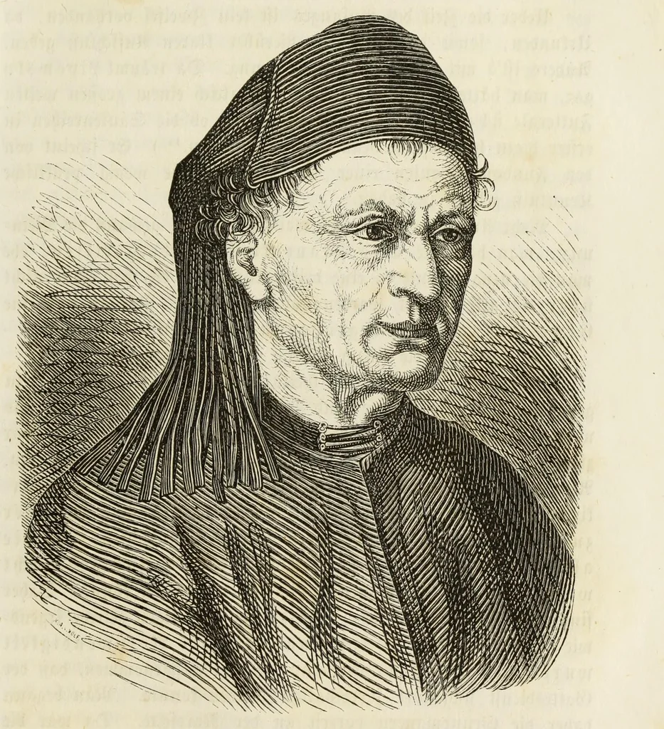 An illustration from Die Domkirche zu U.L. Frau in München : Geschichte und Beschreibung derselben, ihrer Altäre, Monumente und Stiftungen, sammt der Geschichte des Stiftes, der Pfarrei und des Domcapitels, 1868, leaf 93