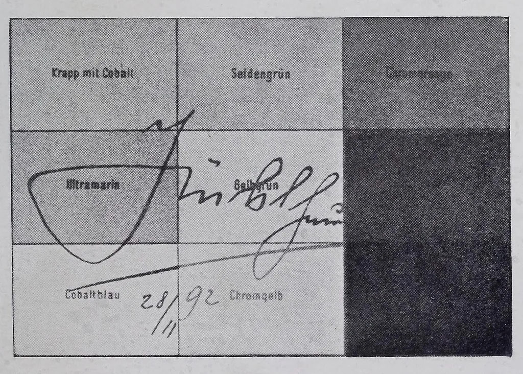 An illustration from Die Dreifarbenphotographie : mit besonderer Berücksichtigung des Dreifarbendruckes und der photographischen Pigmentbilder in natürlichen Farben, 1902, leaf 219