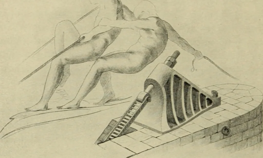 An illustration from Die dynamische Empfindung in der angewandten Kunst : Ein Beitrag zur künstlerischen Gestaltung der Technik, 1917, leaf 21