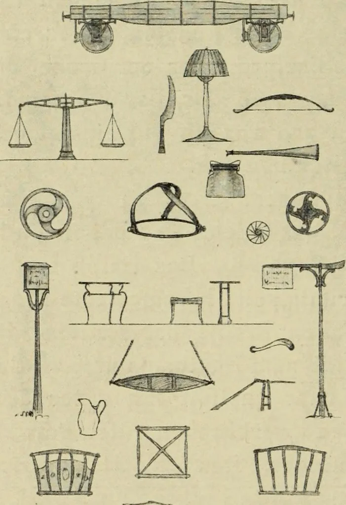 An illustration from Die dynamische Empfindung in der angewandten Kunst : Ein Beitrag zur künstlerischen Gestaltung der Technik, 1917, leaf 41