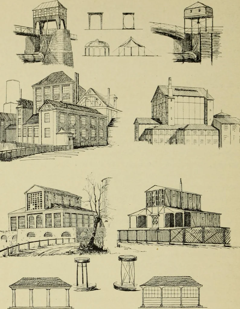 An illustration from Die dynamische Empfindung in der angewandten Kunst : Ein Beitrag zur künstlerischen Gestaltung der Technik, 1917, leaf 57
