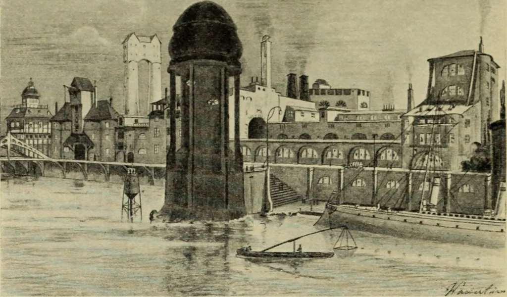 An illustration from Die dynamische Empfindung in der angewandten Kunst : Ein Beitrag zur künstlerischen Gestaltung der Technik, 1917, leaf 61