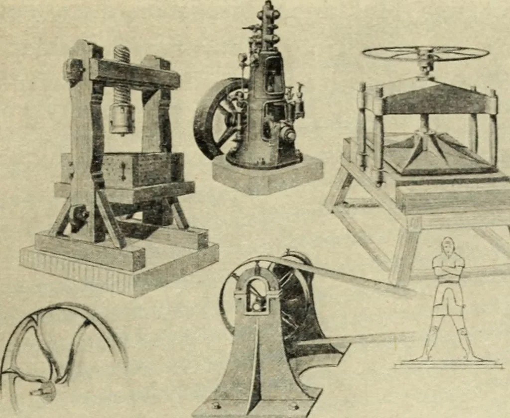 An illustration from Die dynamische Empfindung in der angewandten Kunst : Ein Beitrag zur künstlerischen Gestaltung der Technik, 1917, leaf 62