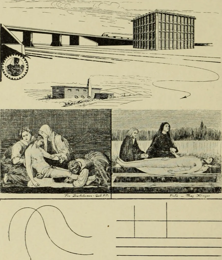 An illustration from Die dynamische Empfindung in der angewandten Kunst : Ein Beitrag zur künstlerischen Gestaltung der Technik, 1917, leaf 63