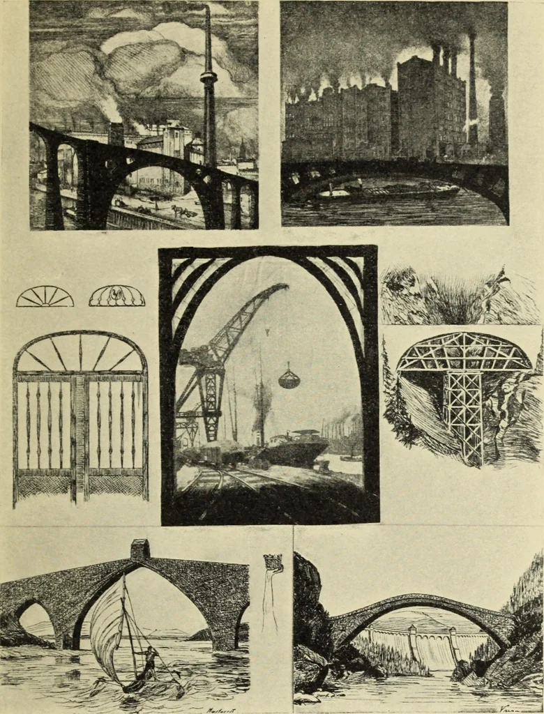 An illustration from Die dynamische Empfindung in der angewandten Kunst : Ein Beitrag zur künstlerischen Gestaltung der Technik, 1917, leaf 74