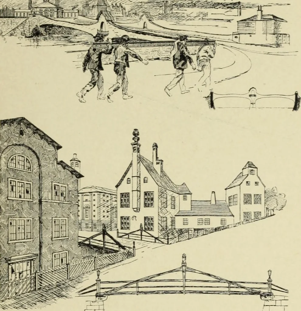 An illustration from Die dynamische Empfindung in der angewandten Kunst : Ein Beitrag zur künstlerischen Gestaltung der Technik, 1917, leaf 78